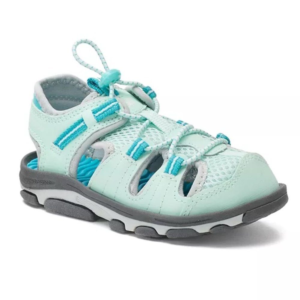 New BALANCE Girls Adirondack Sandal Grey/Mint